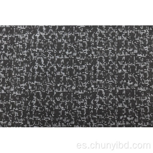 Tela jacquard de lunares en blanco y negro